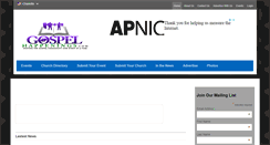 Desktop Screenshot of gospelhappenings.com